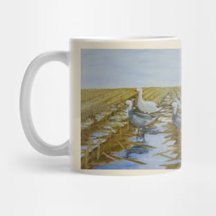 Snow Geese in Corn Field Mug